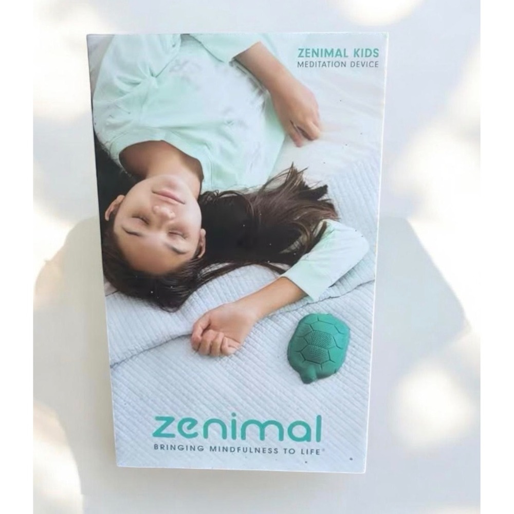 Zenimal Kids Meditation Device Green Turtle - Screen-Free Mindfulness w/ Box GUC